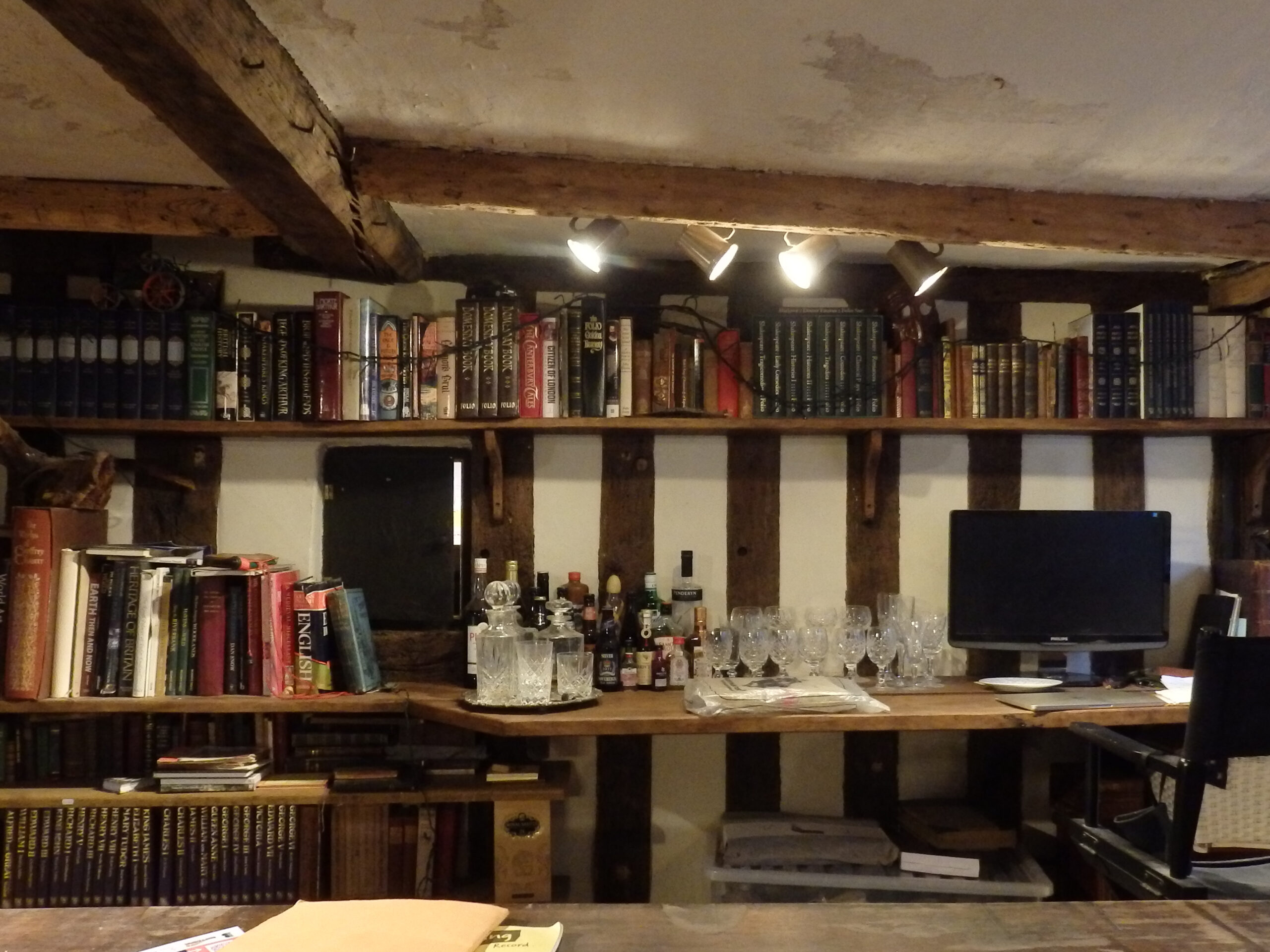 Lime panels, plastered with lime plaster, and all decorated.