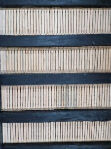Traditional Lime Plastering. On wooden laths