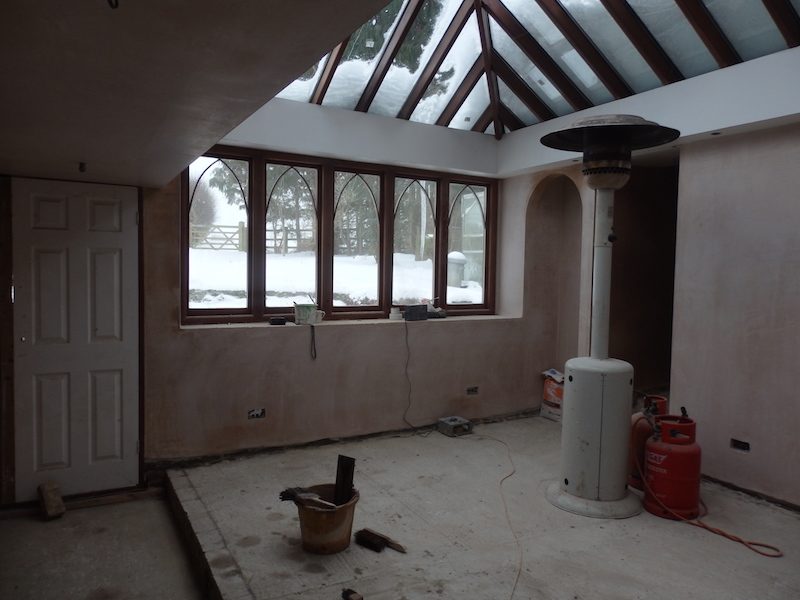 Float and Set Arch, Block walls floated and set with plaster using https://www.british-gypsum.com/ to create Arches and plastered walls carried out in 2018.